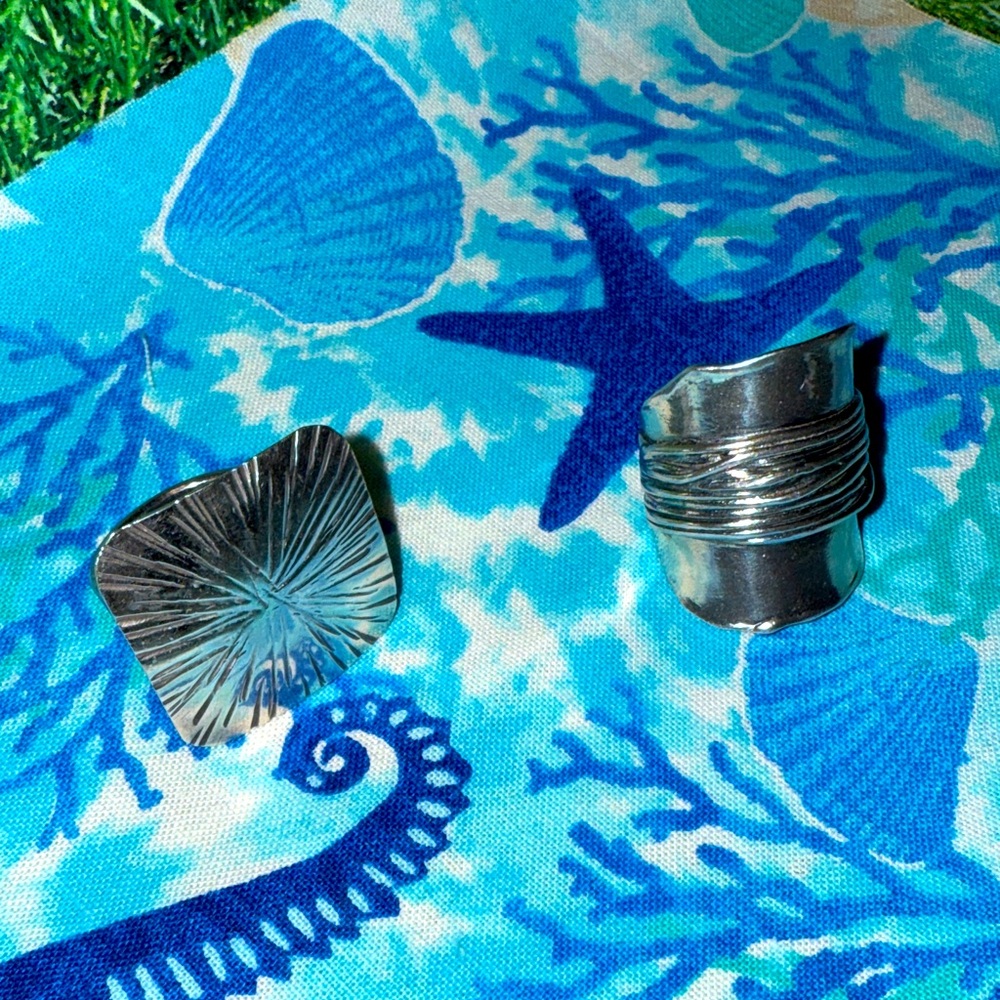 Silver Statement Rings size 8